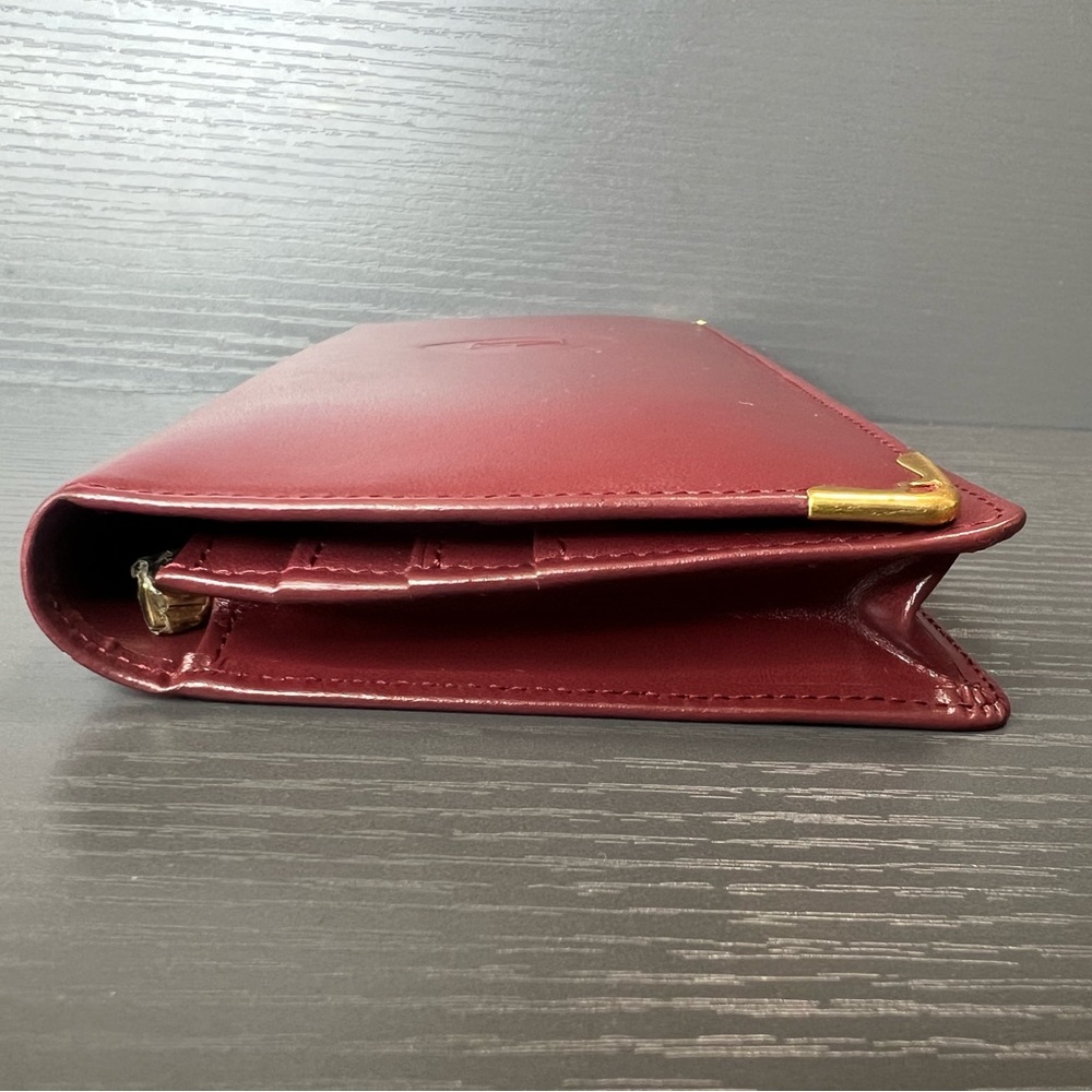 SOLD!❌ Cartier Burgundy Long Wallet - Picture 4 of 14